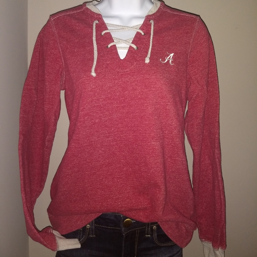 Alabama lace-up heavy weight long sleeve shirt